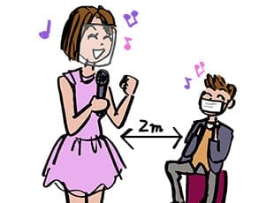 歌唱時のソーシャルディスタンス