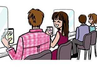 グループ間の間隔